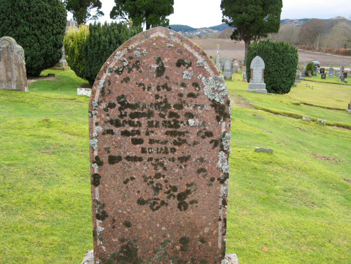Photo of headstones/Flora MacLennan died 1880 MI Fodderty